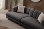 Atelier Del Sofa Gloria - Sofá de 3 Plazas Antracita
